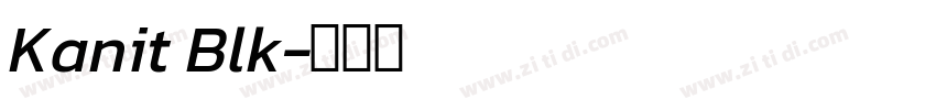 Kanit Blk字体转换